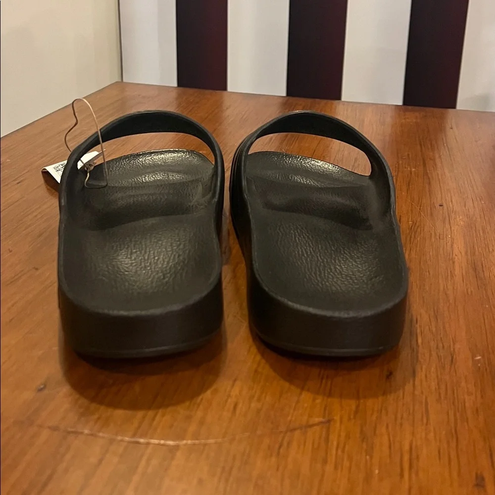 Adidas Adilette Aqua Slides Sandals Shoes black F35550 new Mens Size 10